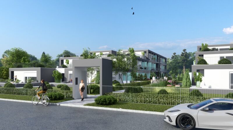 Mérföldkőhöz érkezett Balatonlelle új lakóparkja – Bokréta került a MyLelle Residence tetejére