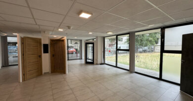 Kiadó modern utcafronti iroda vagy üzlethelyiség Angyalföld központjában a Kartács utcában